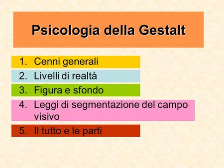 Psicologia della Gestalt