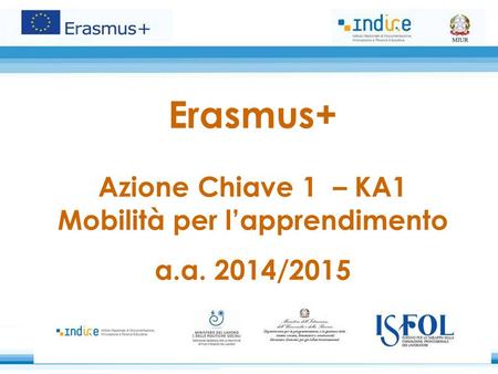 Erasmus+ Azione Chiave 1 – KA1 Mobilità per l’apprendimento a. a