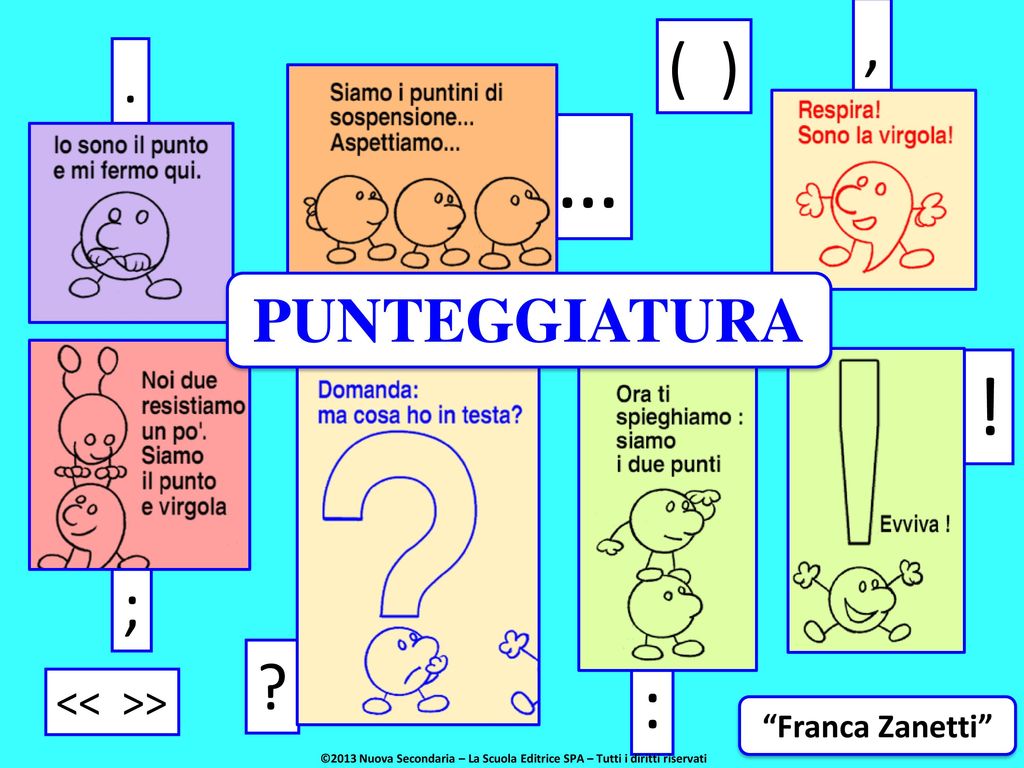 Punteggiatura Franca Zanetti Ppt Scaricare