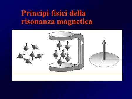 Principi fisici della risonanza magnetica.