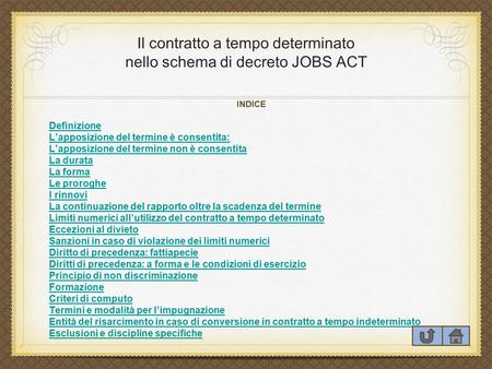 Il contratto a tempo determinato nello schema di decreto JOBS ACT