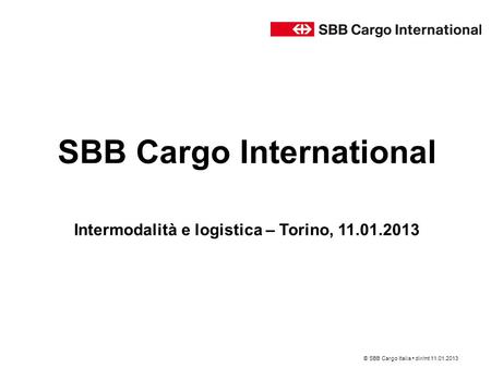 SBB CARGO INTERNATIONAL