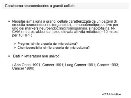 Carcinoma neuroendocrino a grandi cellule