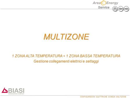 MULTIZONE 1 ZONA ALTA TEMPERATURA + 1 ZONA BASSA TEMPERATURA