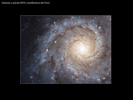 Galassia a spirale M74, costellazione dei Pesci