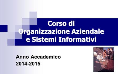 Organizzazione Aziendale