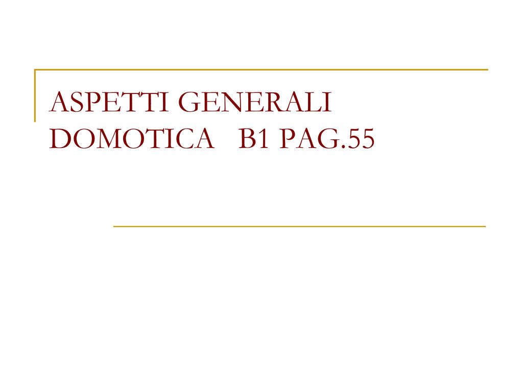 Aspetti generali