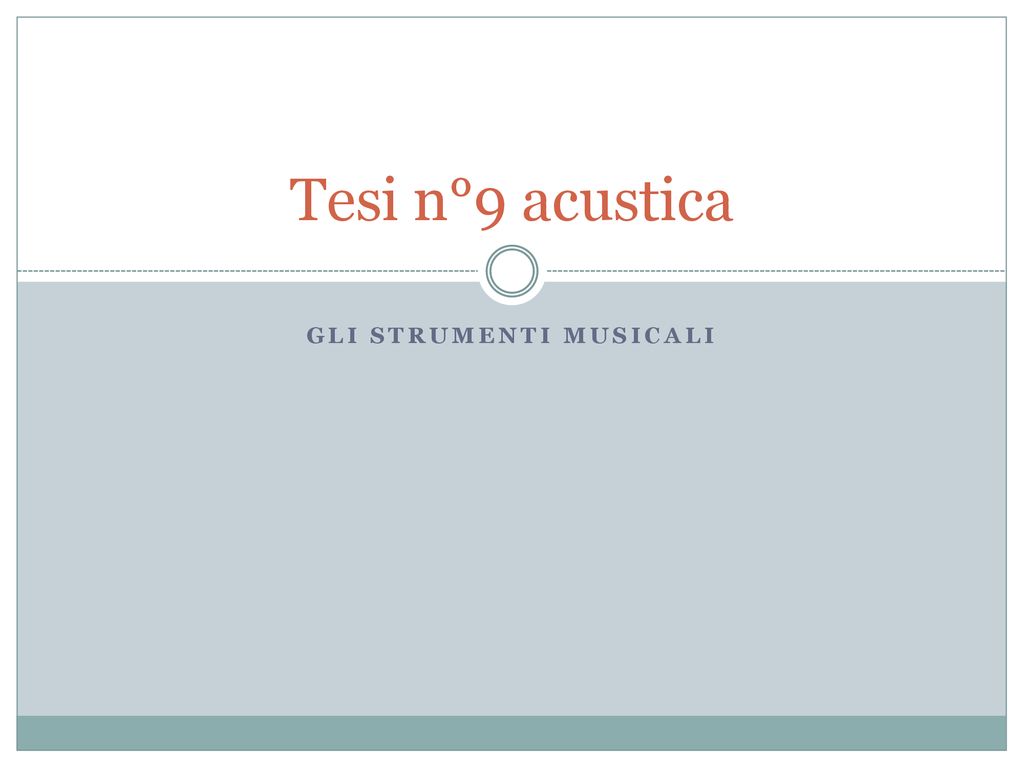 Presentazione digitale sulla classificazione degli strumenti musicali •  Edudoro