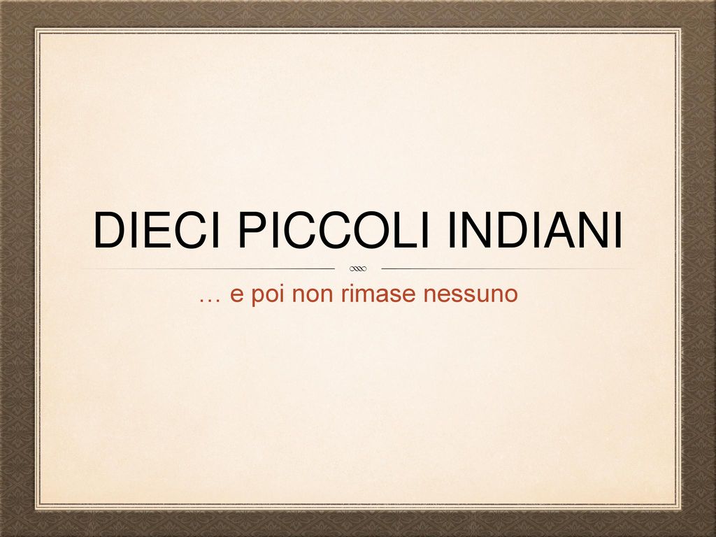 Dieci piccoli indiani: scheda libro