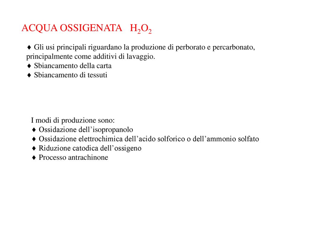 8 principali usi dell' acqua ossigenata