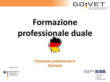 Formazione professionale duale Formazione professionale in Germania.