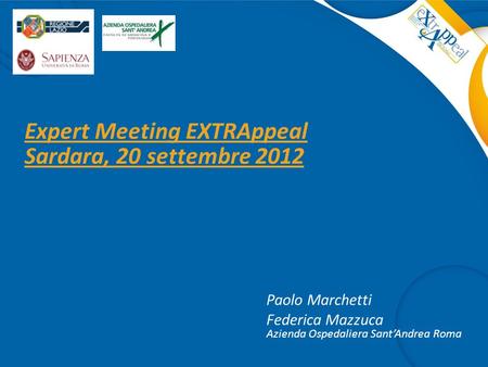 Expert Meeting EXTRAppeal Sardara, 20 settembre 2012