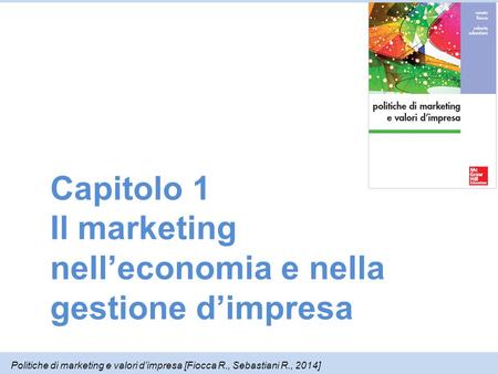 Il marketing nell’economia e nella gestione d’impresa