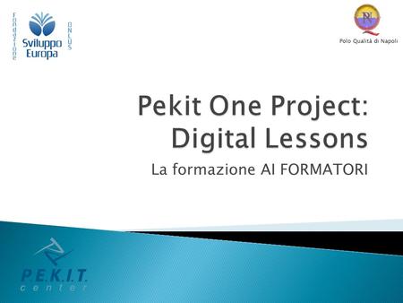 Pekit One Project: Digital Lessons
