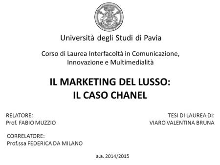 Università degli Studi di Pavia