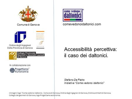 Accessibilità percettiva: il caso dei daltonici.