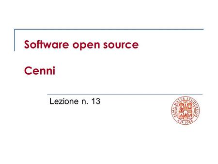 Software open source Cenni