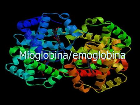 Mioglobina/emoglobina
