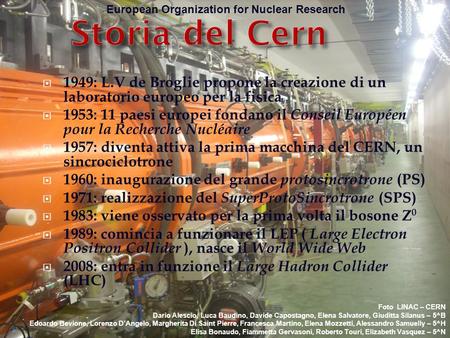 Storia del Cern European Organization for Nuclear Research