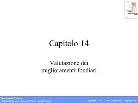 Valutazione dei miglioramenti fondiari