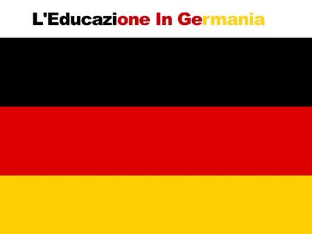 L'Educazione In Germania