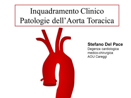 Inquadramento Clinico Patologie dell’Aorta Toracica