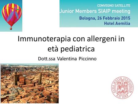 Immunoterapia con allergeni in età pediatrica