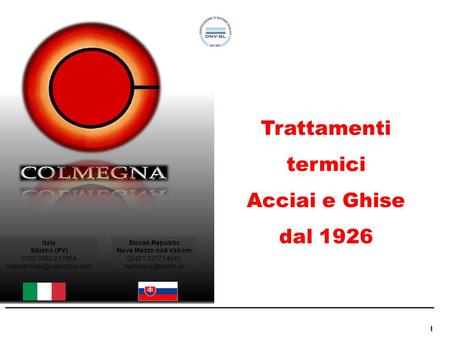Trattamenti termici Acciai e Ghise dal 1926 Italy Siziano (PV)