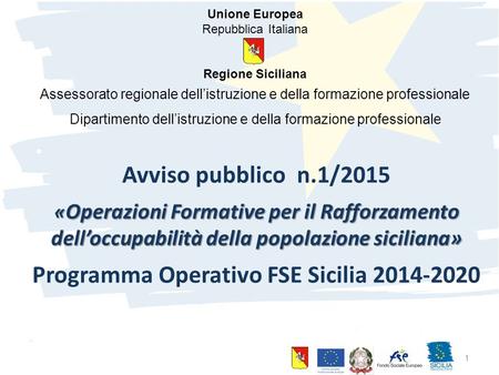 Programma Operativo FSE Sicilia