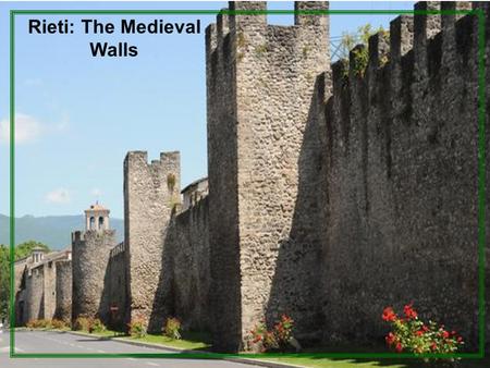Rieti: The Medieval Walls. Fare la conta per formare le coppie per ballare e per individuare il bambino che ballerà con la scopa Do a count and make.