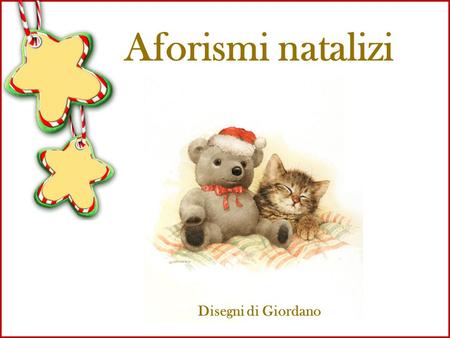 Aforismi natalizi Disegni di Giordano.