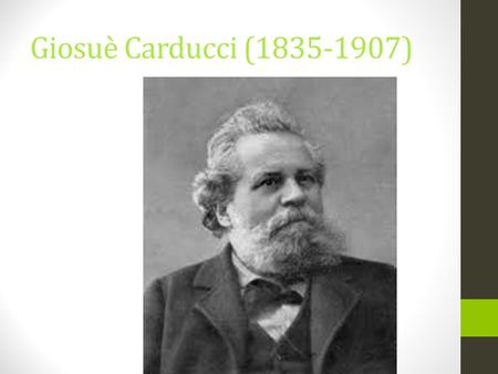 Giosuè Carducci (1835-1907).