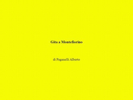 Gita a Montefiorino di Paganelli Alberto. Gita a Montefiorino Giovedì 23 Aprile alle ore 08,30 sono partito da scuola con la mia classe e la 4A Sia in.