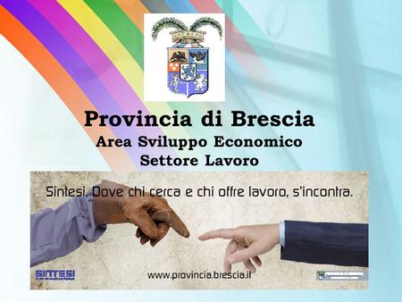 Provincia di Brescia Area Sviluppo Economico Settore Lavoro.