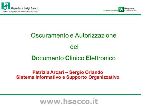 Oscuramento e Autorizzazione del