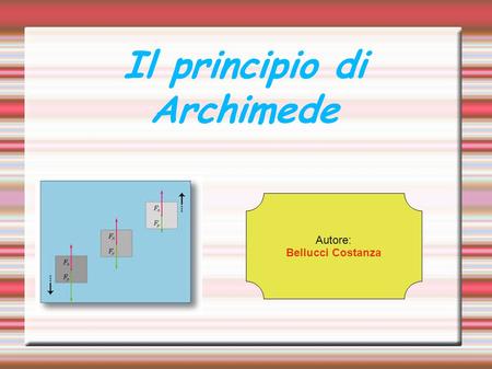 Il principio di Archimede
