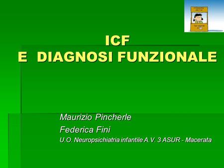 ICF E DIAGNOSI FUNZIONALE