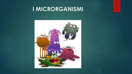 I MICRORGANISMI.