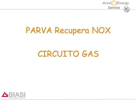PARVA Recupera NOX CIRCUITO GAS