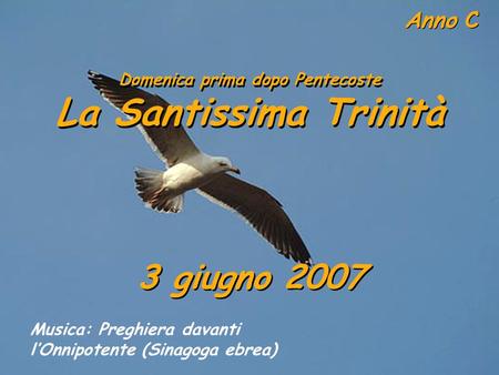 Domenica prima dopo Pentecoste