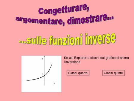 Se usi Explorer e clicchi sul grafico si anima l’inversione Classi quarteClassi quinte.