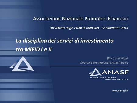 La disciplina dei servizi di investimento tra MiFID I e II