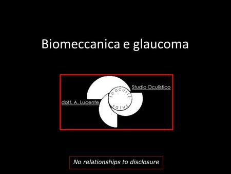 Biomeccanica e glaucoma