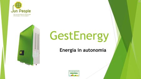 GestEnergy Energia in autonomia.