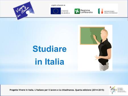 Studiare in Italia.
