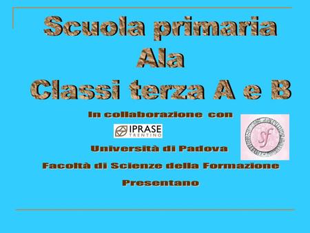 Facoltà di Scienze della Formazione