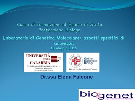 Corso di formazione all’Esame di Stato Professione Biologo