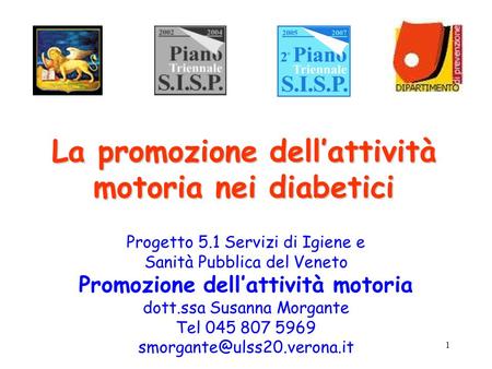 La promozione dell’attività motoria nei diabetici