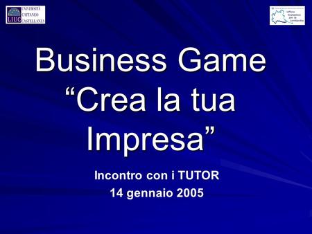 Business Game “Crea la tua Impresa”