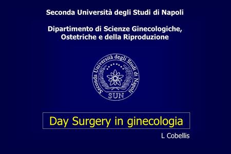 Day Surgery in ginecologia